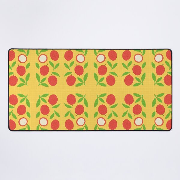 Item preview, Hand-Drawn Lychee Pattern on Yellow – Seamless Fruit Illustration designed and sold by Asbiell.