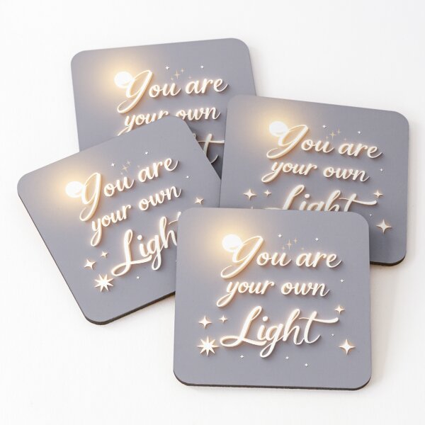 Item preview, You Are Your Own Light – Minimalist Inspirational Quote Design designed and sold by Irene Catchmind.