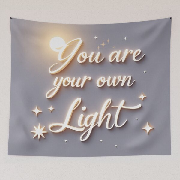 Item preview, You Are Your Own Light – Minimalist Inspirational Quote Design designed and sold by Irene Catchmind.