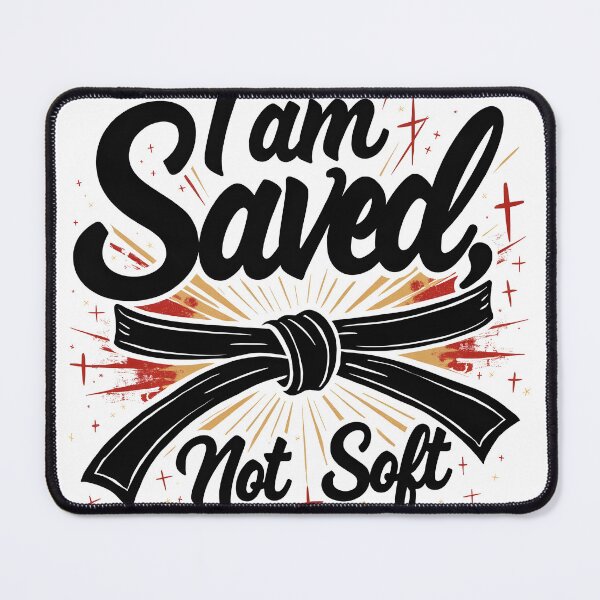 Item preview, I am Saved, Not Soft designed and sold by SLSGraphix.