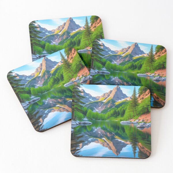 Item preview, Mountain in the Lake - Alpine Landscape Perfect Reflections designed and sold by Arkeso.