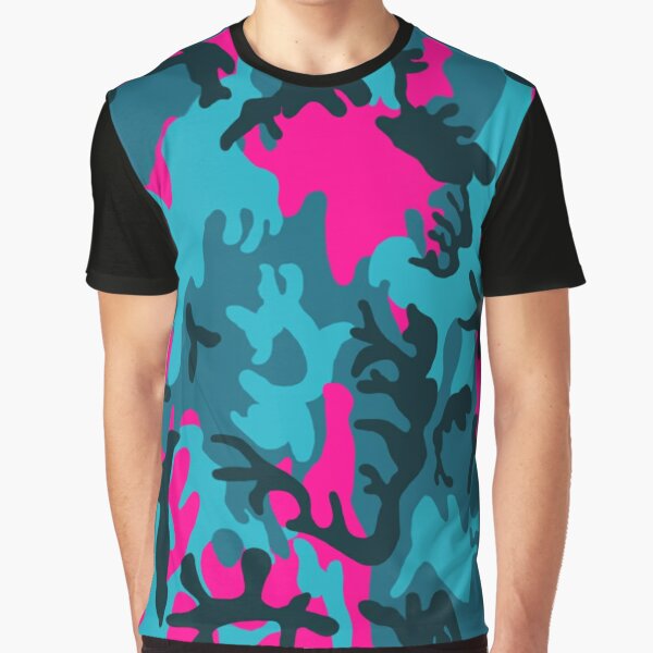 Teal and hot sale pink shirt