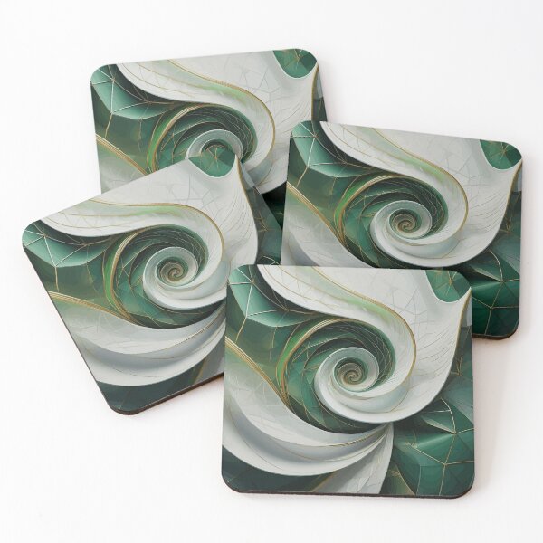 Item preview, Colorful Abstract Fibonacci Art 66 designed and sold by Vicky Brago-Mitchell®.