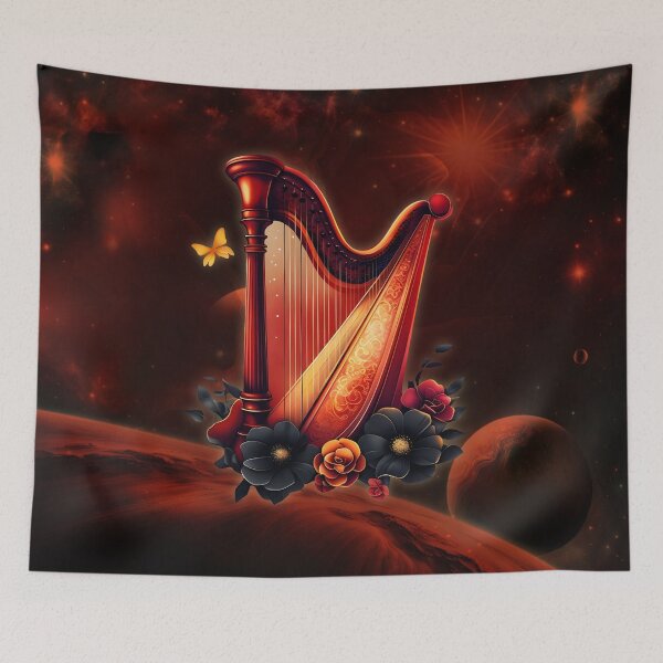 Item preview, Cosmic melody, the magic of the harp. designed and sold by nicky2342.