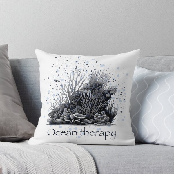 Item preview, Ocean Therapy – Calming Coastal Vibes Minimalist Sea Quote designed and sold by AnnanArt.