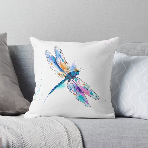 Dragonfly II.0I Throw Pillow