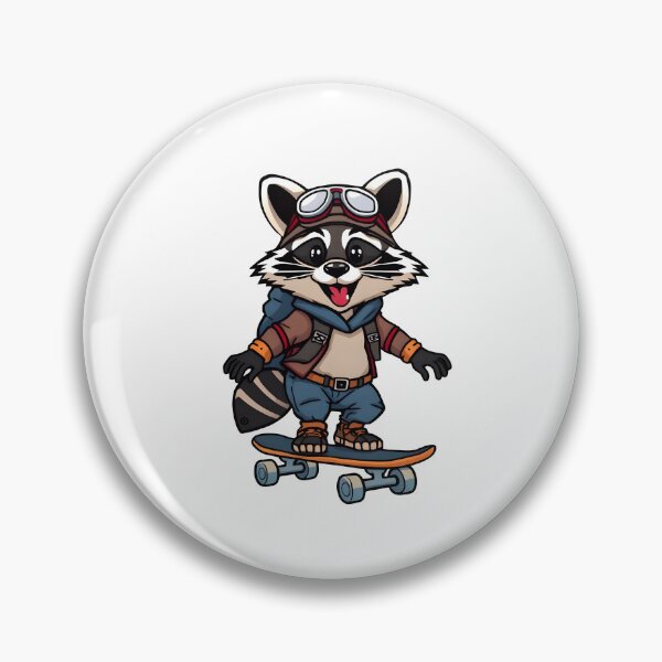 Item preview, Raccoon Skateboarding Adventure designed and sold by Be-Adventurous.
