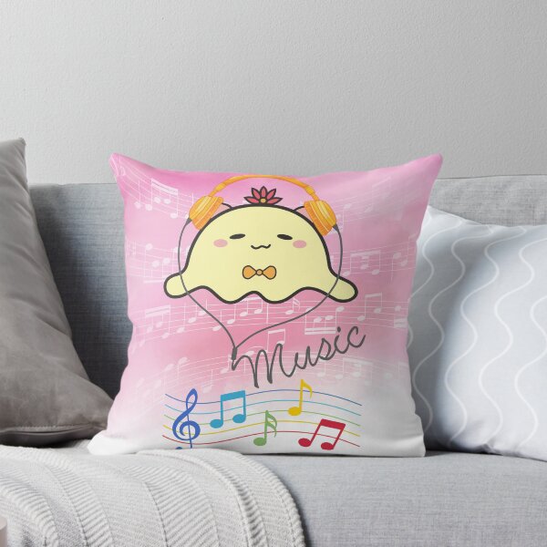 Aperçu de l'œuvre BlobPops Summer Music - Coussins et sacs fourre-tout créée et vendue par BlobPops.