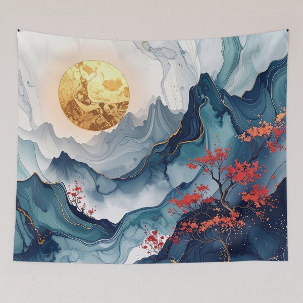 Item preview, Sunlit Sapphire Waves designed and sold by In Linear.