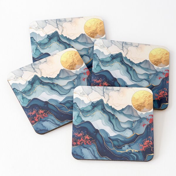 Item preview, Crimson Whispering Peaks designed and sold by In Linear.
