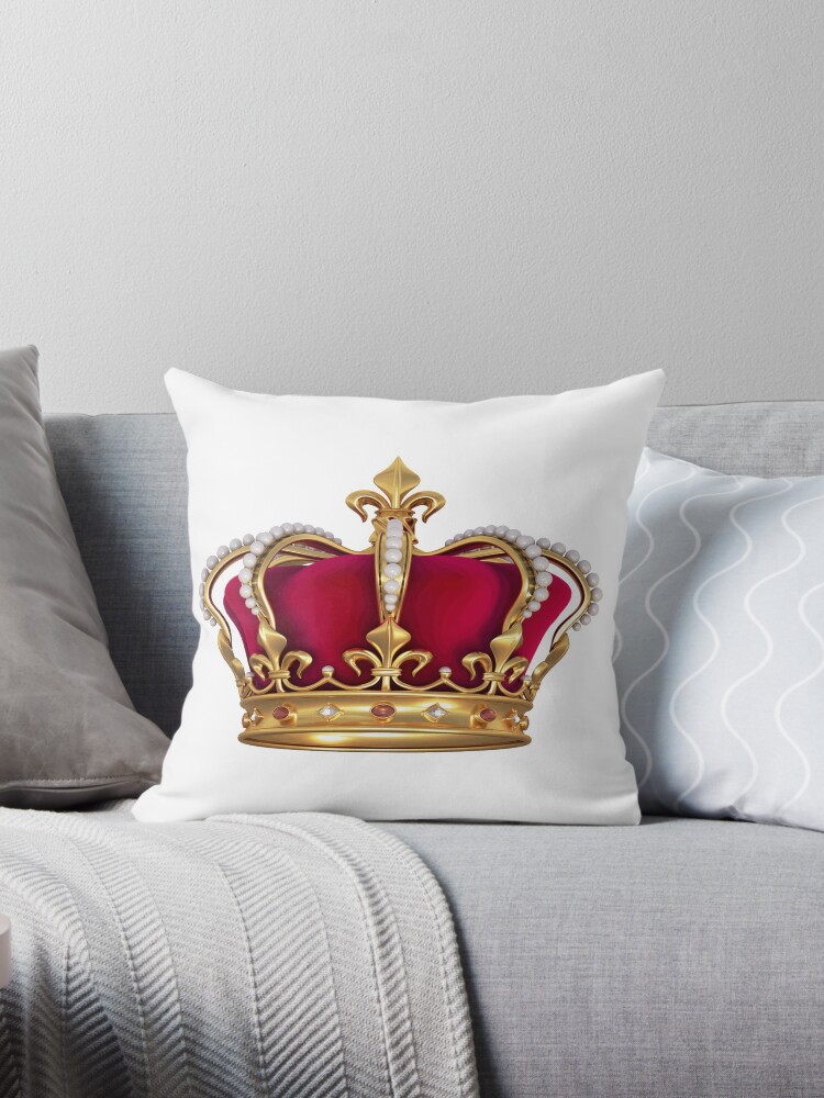 Crown 2025 throw pillow