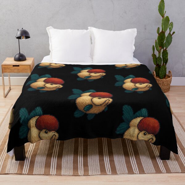 Item preview, Goldfish - Pixel Art - 8bit graphics 16bit graphics - Retro Nes Snes Fish Art - Oranda designed and sold by Kabuji Store.