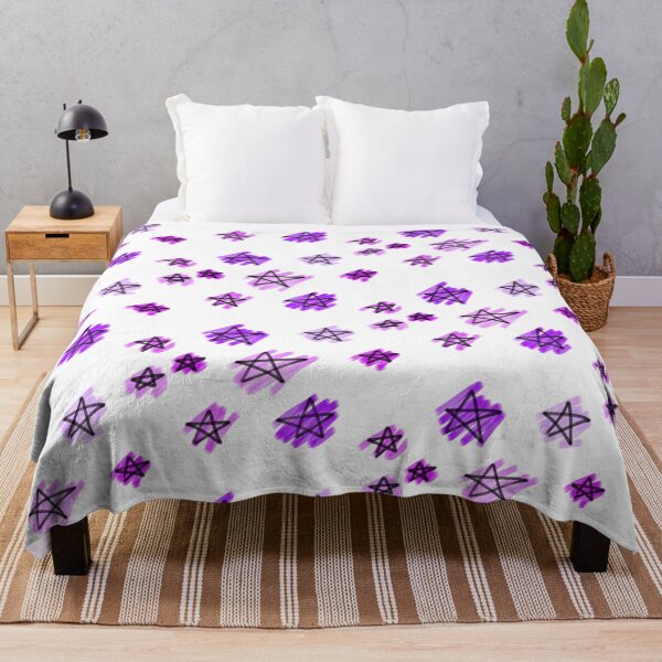 Item preview, Five-pointed stars with purple backgrounds designed and sold by nicolmm.