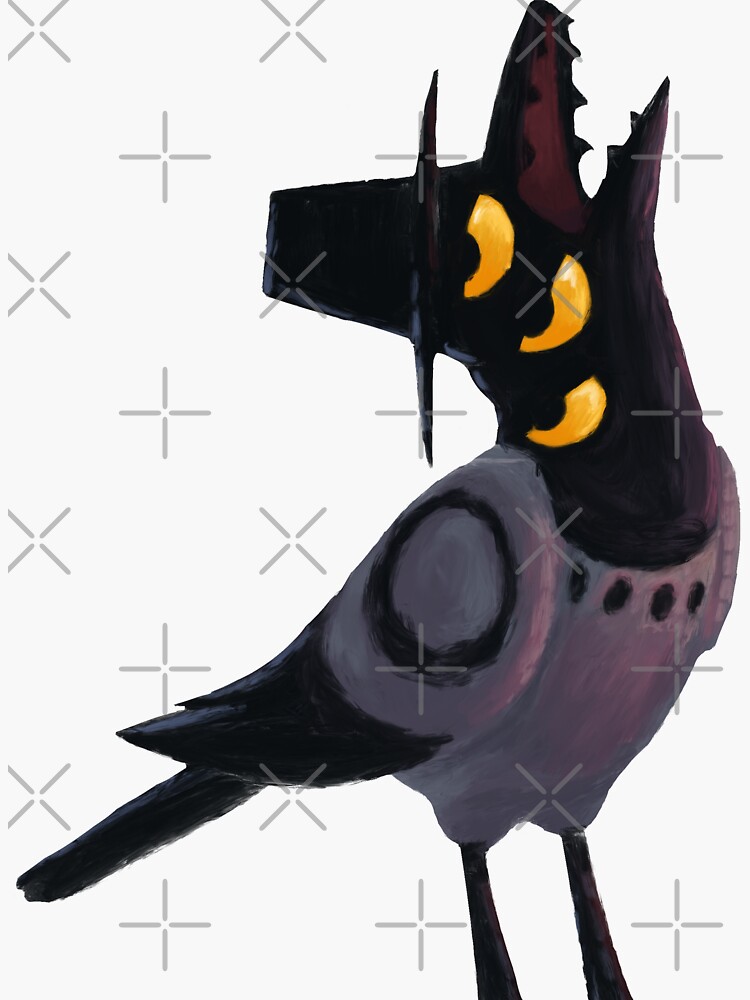 Thumbnail 3 of 3, Sticker, Sassy Demon Bird from Kpop Demon Hunters ( HUNTRIX ) designed and sold by Azynyn.