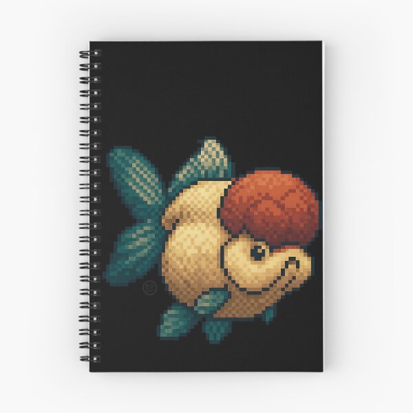 Item preview, Goldfish - Pixel Art - 8bit graphics 16bit graphics - Retro Nes Snes Fish Art - Oranda designed and sold by Kabuji Store.
