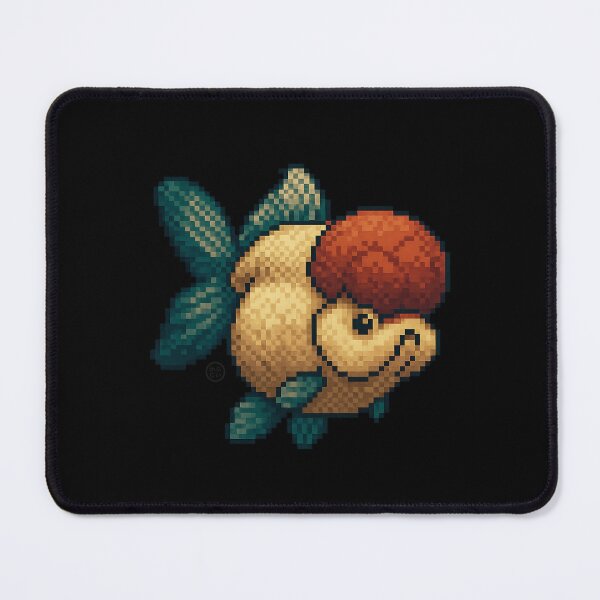 Item preview, Goldfish - Pixel Art - 8bit graphics 16bit graphics - Retro Nes Snes Fish Art - Oranda designed and sold by Kabuji Store.