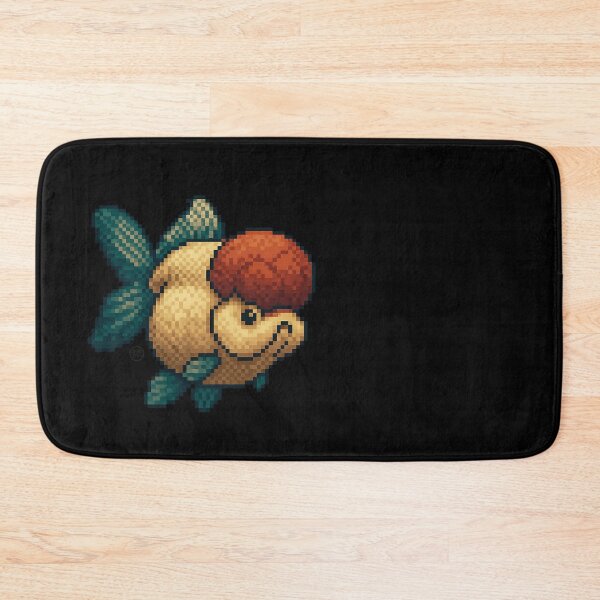 Item preview, Goldfish - Pixel Art - 8bit graphics 16bit graphics - Retro Nes Snes Fish Art - Oranda designed and sold by Kabuji Store.