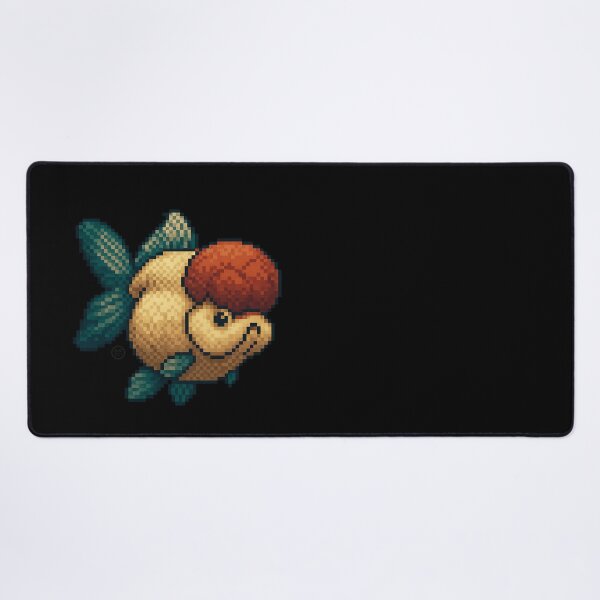 Item preview, Goldfish - Pixel Art - 8bit graphics 16bit graphics - Retro Nes Snes Fish Art - Oranda designed and sold by Kabuji Store.