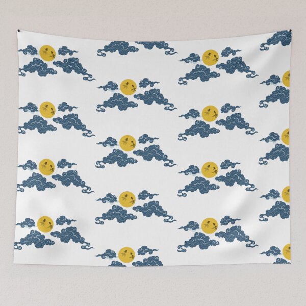 Item preview, Koi Fish in the Moon | Mystical Yin Yang Moonlight Design designed and sold by liveinbeauty.