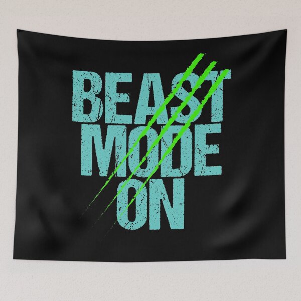 Item preview, Beast Mode On | Gym Quote Apparel for Serious Athletes designed and sold by typoinspired.