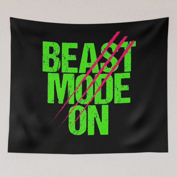 Item preview, Beast Mode On | Gym Quote Apparel for Serious Athletes designed and sold by typoinspired.