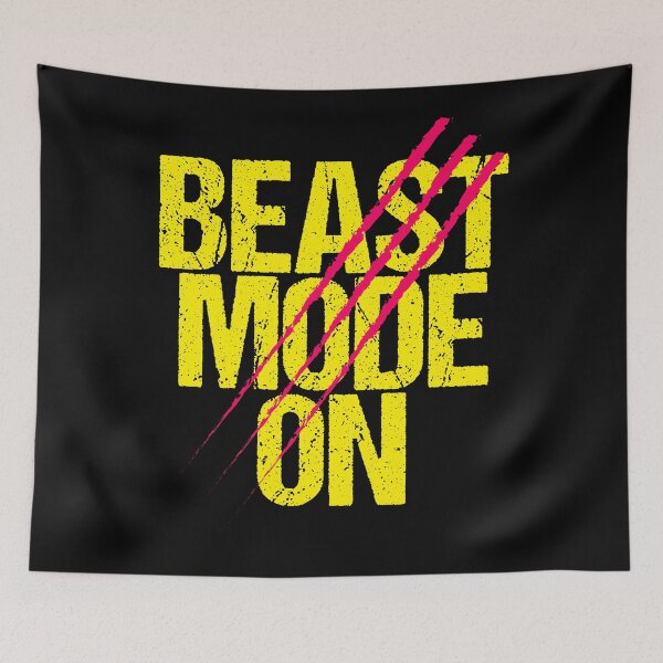 Item preview, Beast Mode On | Gym Quote Apparel for Serious Athletes designed and sold by typoinspired.