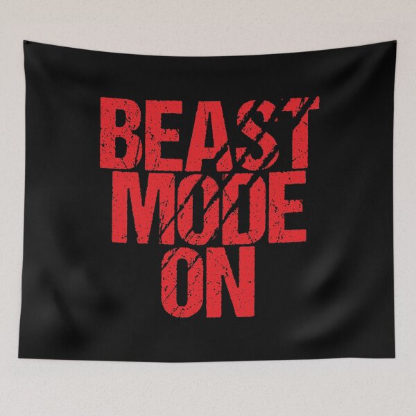 Item preview, Beast Mode On | Gym Quote Apparel for Serious Athletes designed and sold by typoinspired.