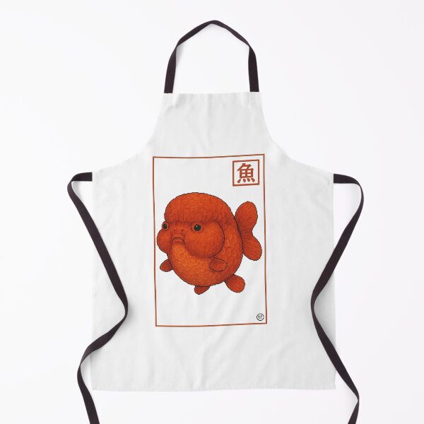 Item preview, Goldfish - Pixel Art - 8bit graphics 16bit graphics - Retro Fish Art - Oranda designed and sold by Kabuji Store.