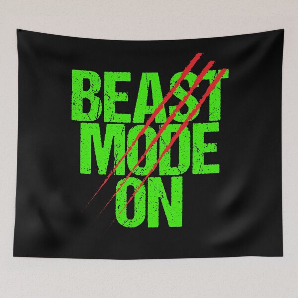 Item preview, Beast Mode On | Gym Quote Apparel for Serious Athletes designed and sold by typoinspired.