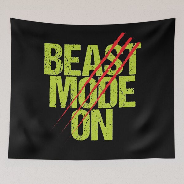 Item preview, Beast Mode On | Gym Quote Apparel for Serious Athletes designed and sold by typoinspired.