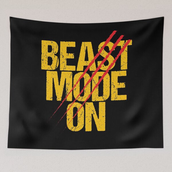 Item preview, Beast Mode On | Gym Quote Apparel for Serious Athletes designed and sold by typoinspired.