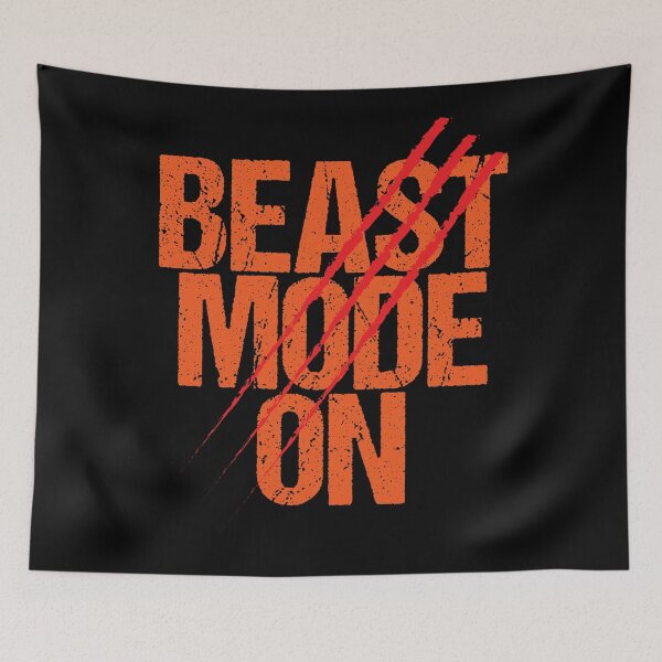 Item preview, Beast Mode On | Gym Quote Apparel for Serious Athletes designed and sold by typoinspired.