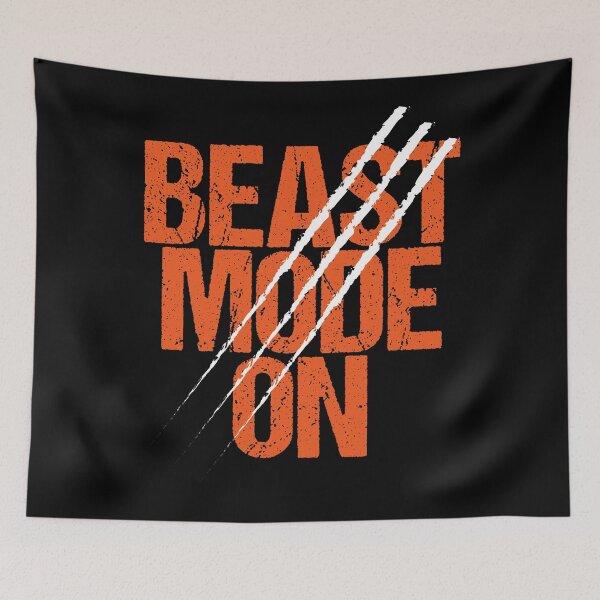 Item preview, Beast Mode On | Gym Quote Apparel for Serious Athletes designed and sold by typoinspired.