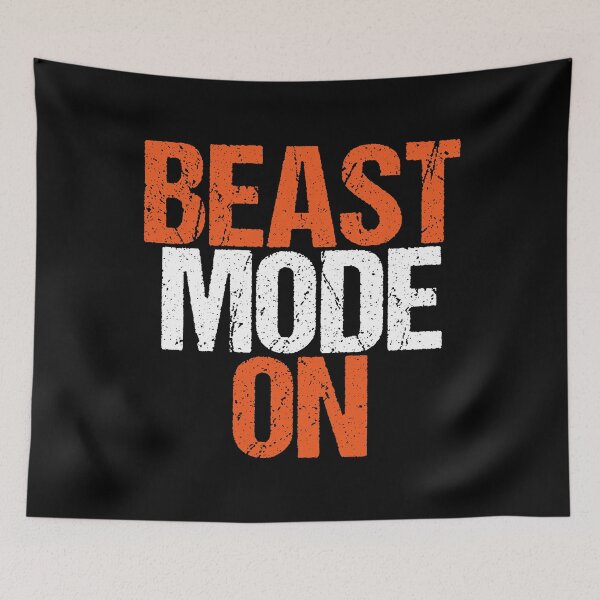 Item preview, Beast Mode On | Gym Quote Apparel for Serious Athletes designed and sold by typoinspired.