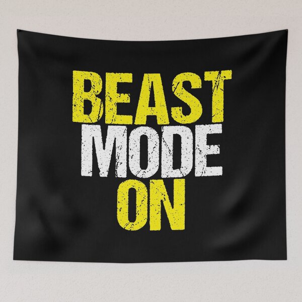 Item preview, Beast Mode On | Gym Quote Apparel for Serious Athletes designed and sold by typoinspired.