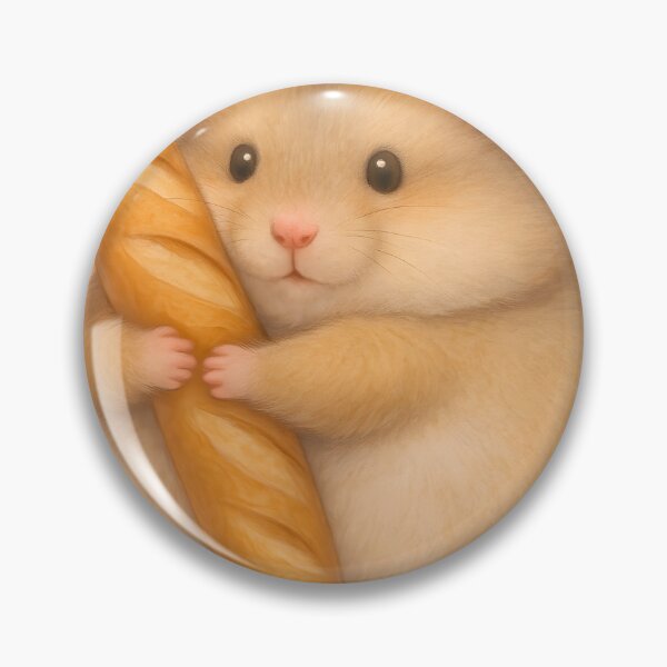 Item preview,  Cute Hamster Hugging French Baguette designed and sold by SassyArtistry.