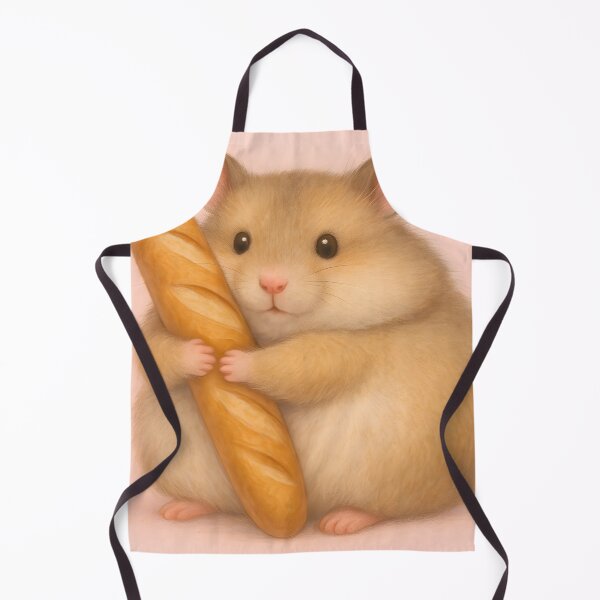 Item preview, Cute Hamster Hugging French Baguette designed and sold by SassyArtistry.