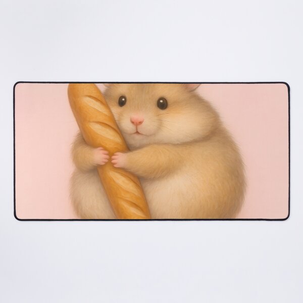 Item preview,  Cute Hamster Hugging French Baguette designed and sold by SassyArtistry.
