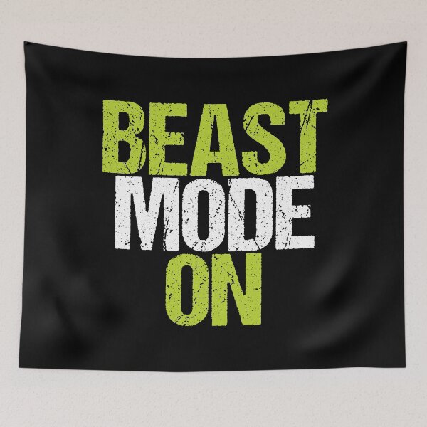 Item preview, Beast Mode On | Gym Quote Apparel for Serious Athletes designed and sold by typoinspired.