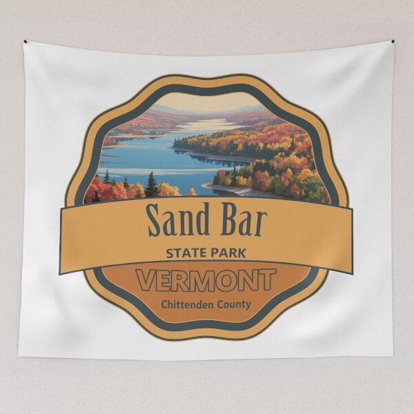 Item preview, Sand Bar State Park, Chittenden County, Vermont designed and sold by Wanderful-roads.