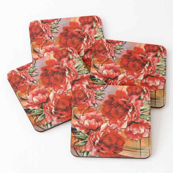 Item preview, Red Flower Abstract designed and sold by ViaARTfactory.