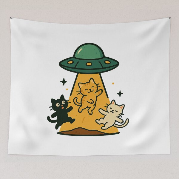 Item preview, UFO Cats abduction designed and sold by Roman-Designer.