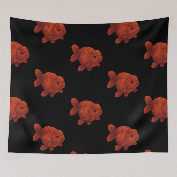 Item preview, Goldfish - Pixel Art - 8bit graphics 16bit graphics - Retro Fish Art - Ranchu designed and sold by Kabuji Store.