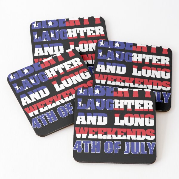 Item preview, Liberty Laughter & Long Weekends 4th of July T-Shirt designed and sold by Curiousity's around.