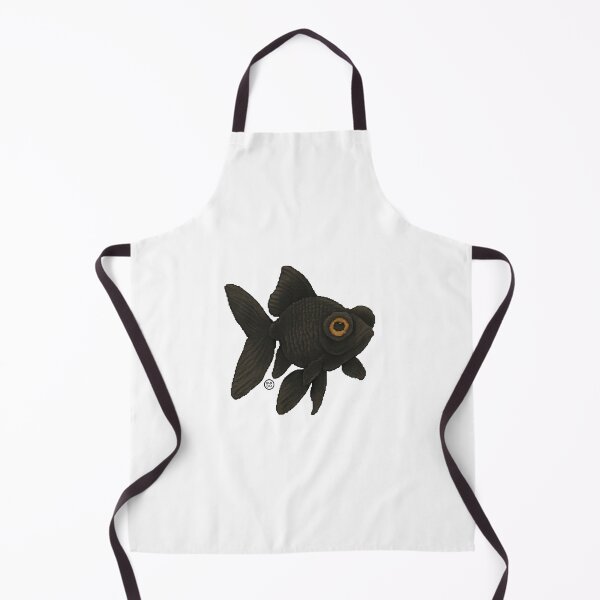 Item preview, Goldfish - Pixel Art - 8bit graphics 16bit graphics - Retro Fish Art - Black Moor designed and sold by Kabuji Store.