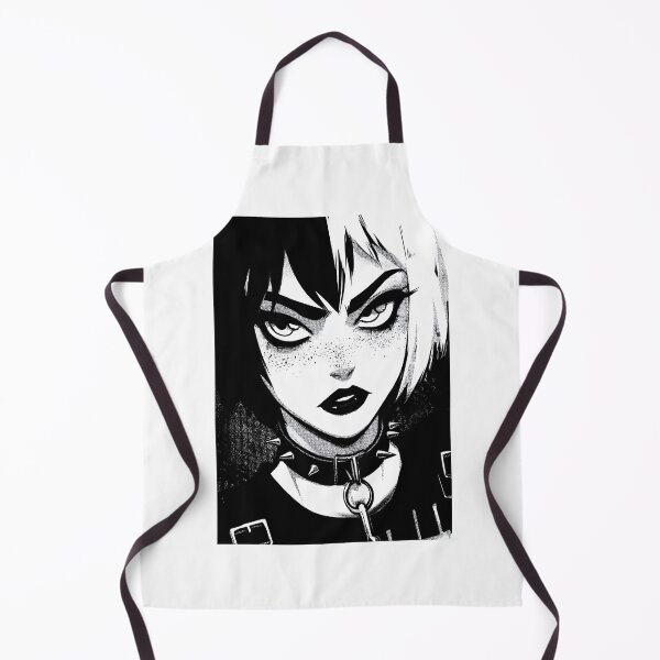 Item preview, A striking black and white manga style punk portrait. designed and sold by Piotrek0001.