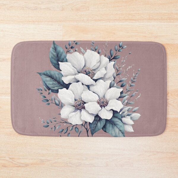 Item preview, White flowers water color designed and sold by Newrealis.