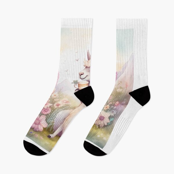 Item preview, Cute Baby Llama Tea Party in Meadow designed and sold by ArtbyAdrian.