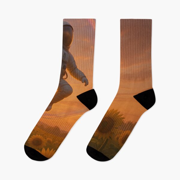 Item preview, Astronaut Floating Over Sunflower Field at Sunset designed and sold by SassyArtistry.