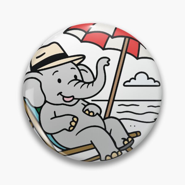 Item preview, Elephant on holidays designed and sold by ICut3M.